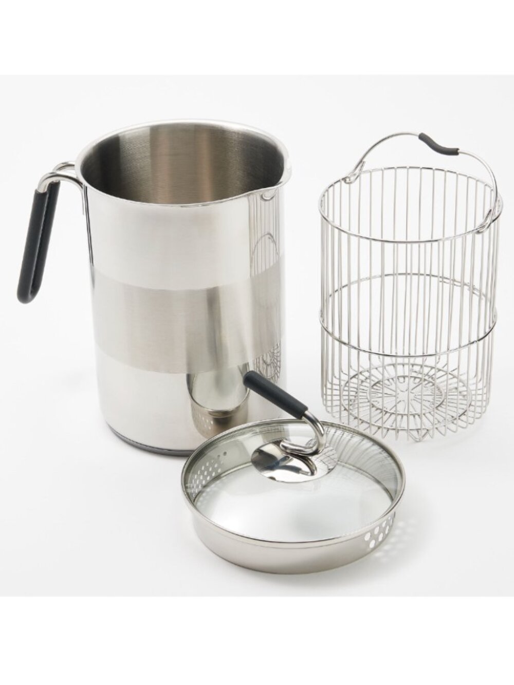 Kuhn Rikon 11-Cup Stainless Steel 4th Burner Pot NEW QVC K54454 BLACK